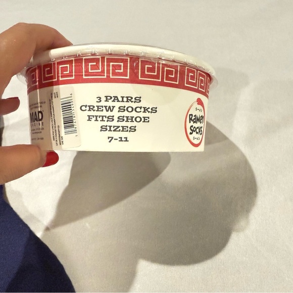 Ramen Socks Gift Set of 3 Pairs & One Pair of “Mom” Blue Socks - Picture 3 of 8